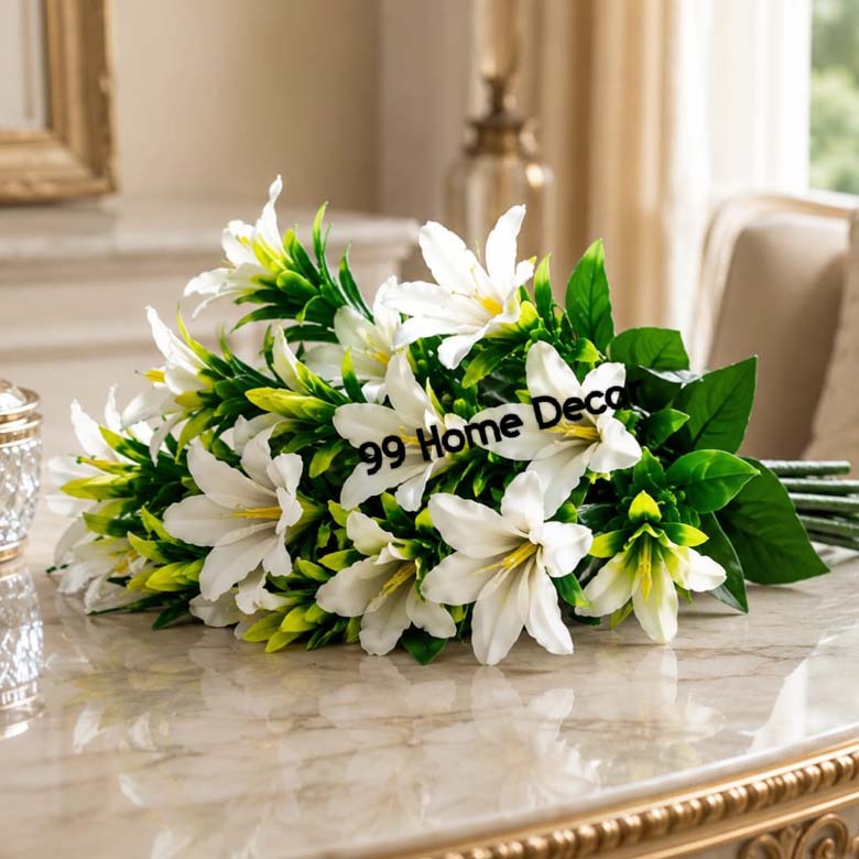 White lily bunch