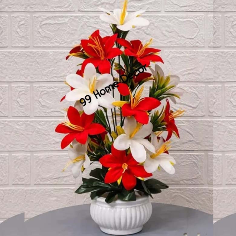Artificial Red Lily Flower