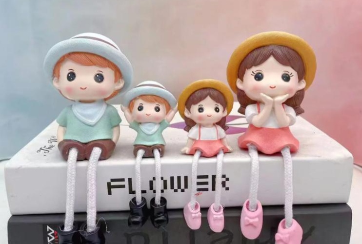 Blue Pink Leghanging family 2